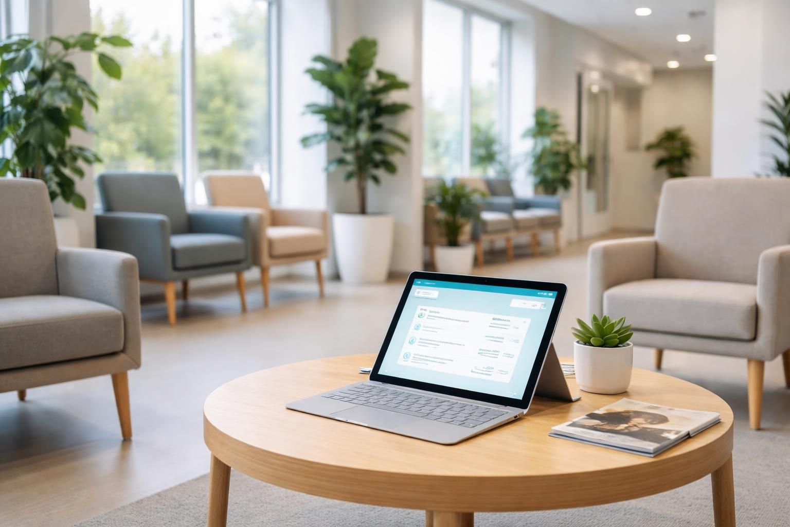 optimisez l'accueil en salle d’attente médicale avec des tablettes tactiles microsoft pour des questionnaires santé simples et rapides.